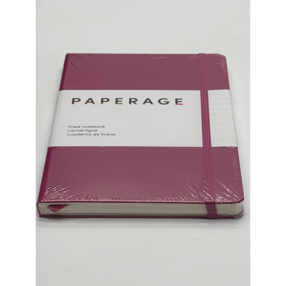 Paperage Lined Notebook Plum Purple Hardcover Journal 160 Pages 100gsm 5.7x8in